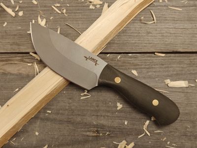 GNK &amp; Lance Knives Kamishak 4.75&quot; Fixed Blade / OD Green Micarta / Stonewashed AEB-L