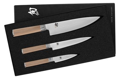 Shun Blonde Classic 3 Piece Starter Set / Blonde Pakkawood / Damascus VG-MAX