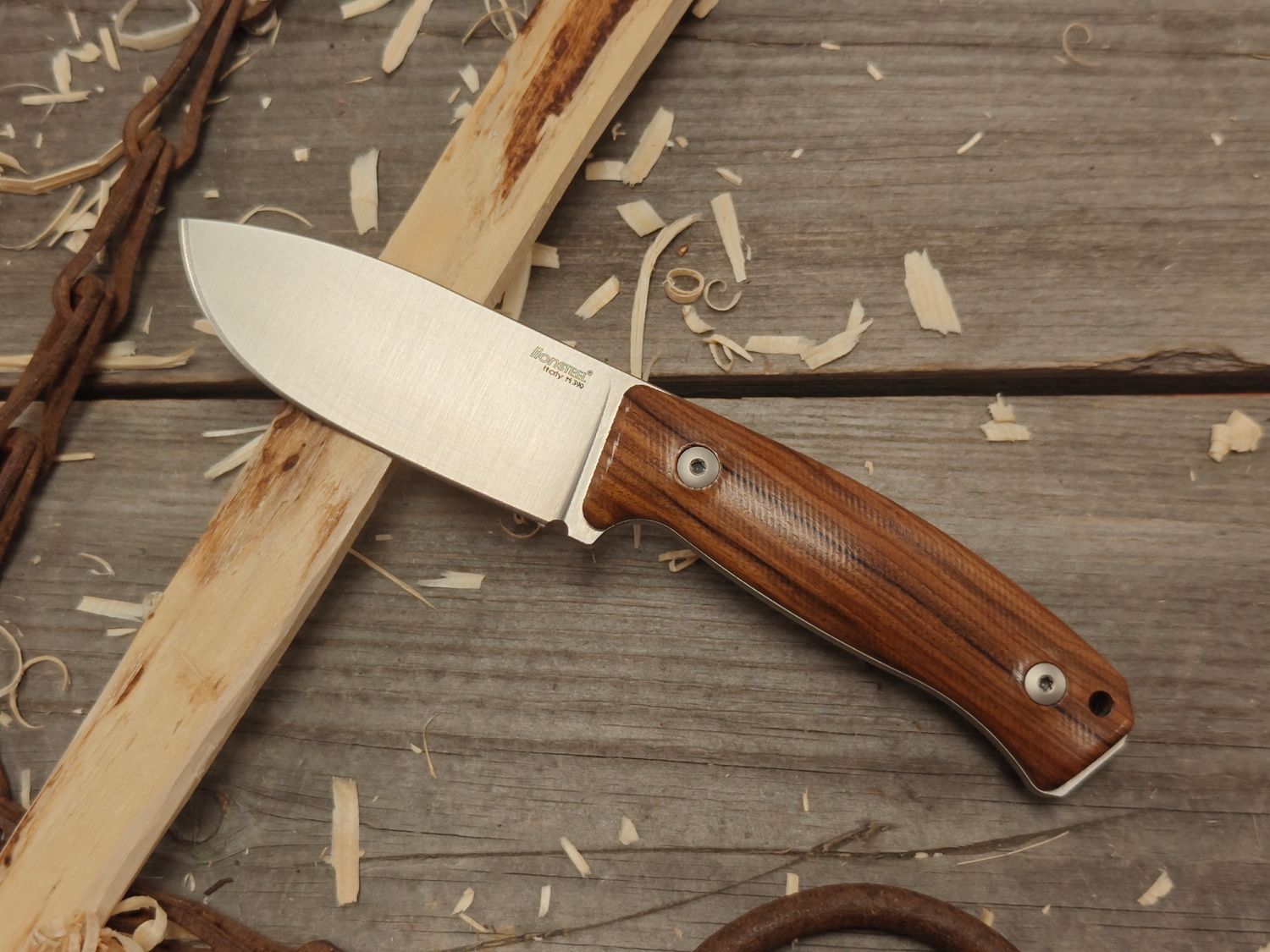 LionSTEEL M2M 3.5&quot; Fixed Blade / Santos / Satin M390
