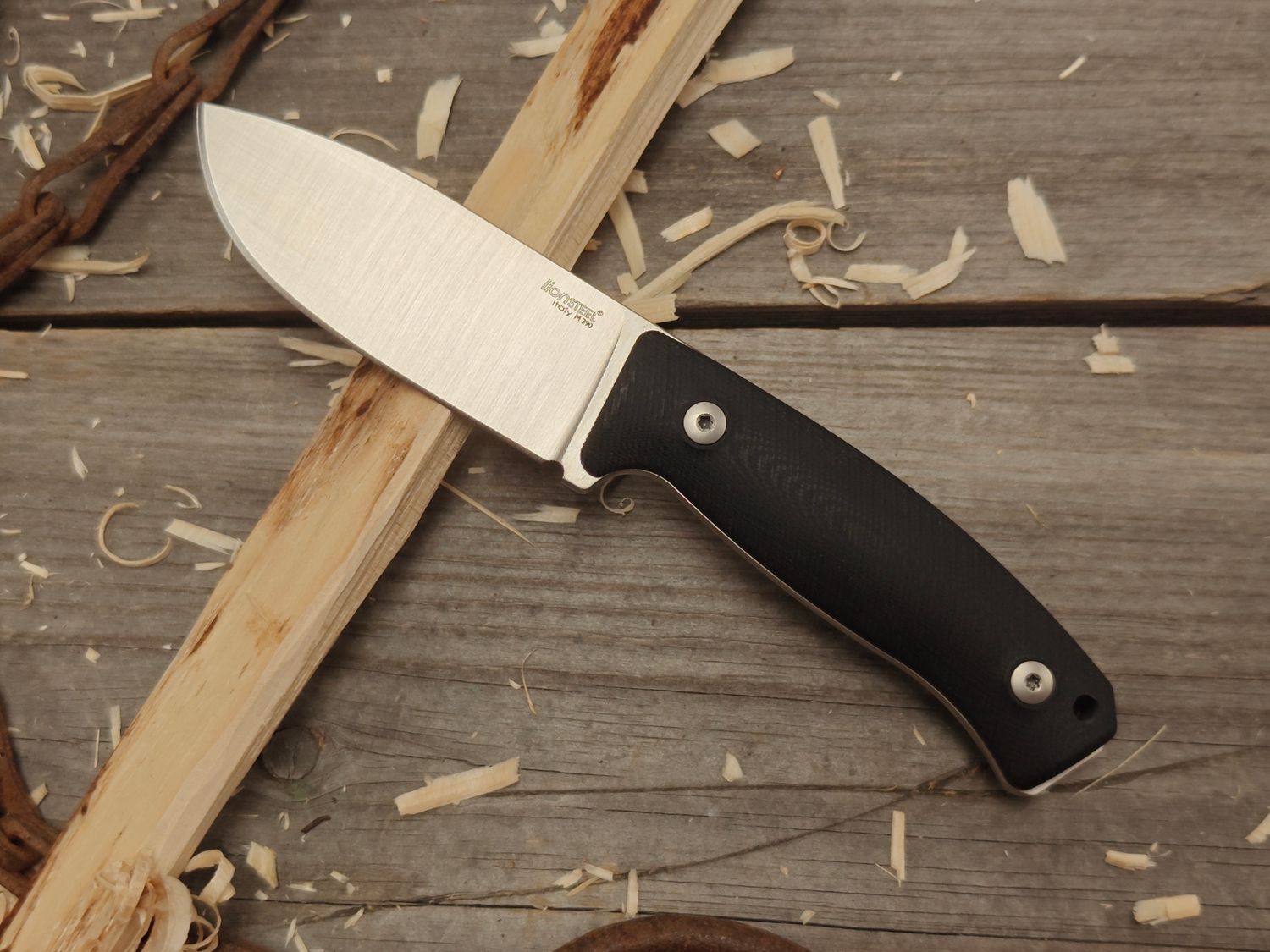 LionSTEEL M2M 3.5&quot; Fixed Blade / Black G10 / Satin M390