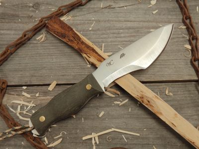 William Collins Alaska Survival Knife (AKSK) 6&quot; Knife / Green Micarta / Satin AEB-L