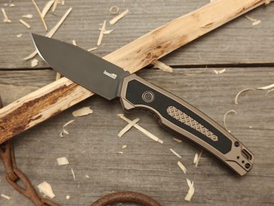 Kershaw Launch 21 3.4&quot; Push Button Automatic / FDE Aluminum &amp; Black G10 / Black M4
