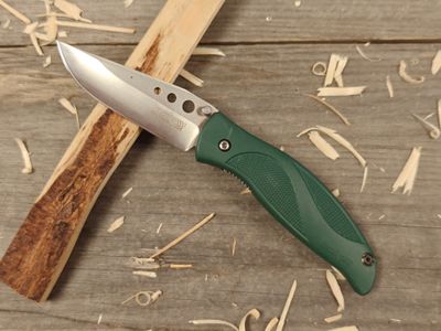 Kershaw Blizzard 3.25&quot; LinerLock Folding / Green Polymer / Satin 440A