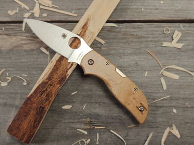 Spyderco Chaparral 2.8&quot; Lockback Knife / Birdseye Maple / Satin CTS XHP