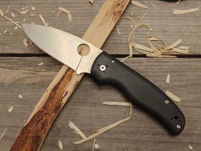 Spyder Shaman 3.6&quot; Compression Lock Folder / Black G10 / Satin S30V