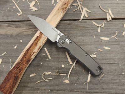 Kershaw Bel Air 3.1&quot; DuraLock Folding / Grey Aluminum / Stonewash MagnaCut