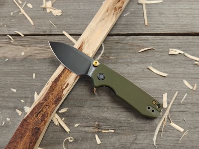 Vosteed Raccoon Cub 2.4&quot; Liner Lock / OD Green G10 / Black StoneWash 14C28N
