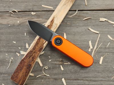 Vosteed Corgi-V 2.25&quot; Vanchor lock Knife / Orange Aluminum / Black Stonewash 14C28N