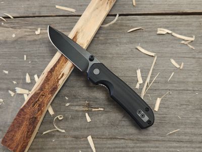 Vosteed Chipmunk 2.5&quot; Liner Lock Blade / Black G10 / Black Stonewash 14C28N