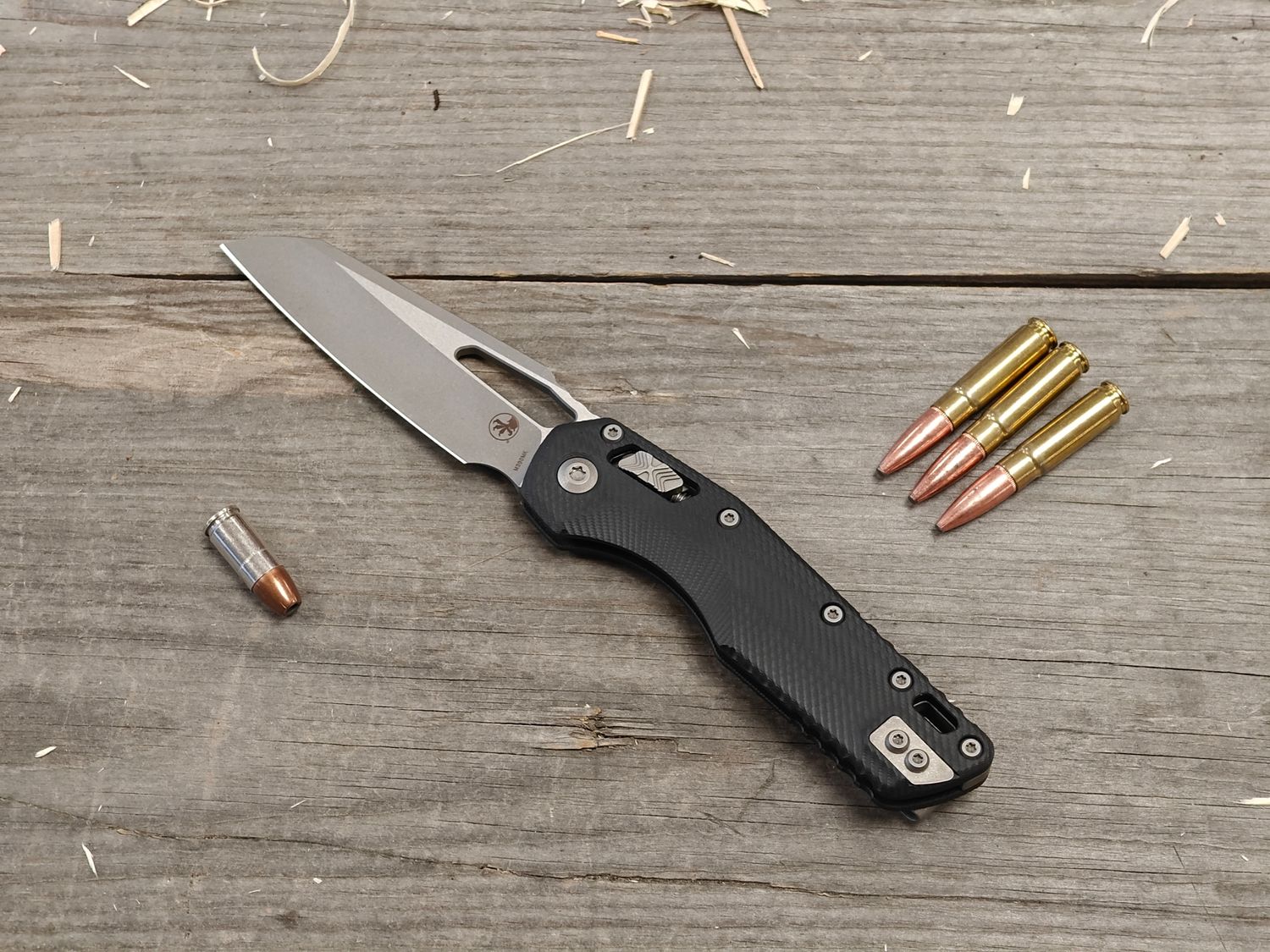 Microtech MSI 3.9" S/E Ram-Lok Folding Blade / Fluted Black G10 / Apocalyptic M390