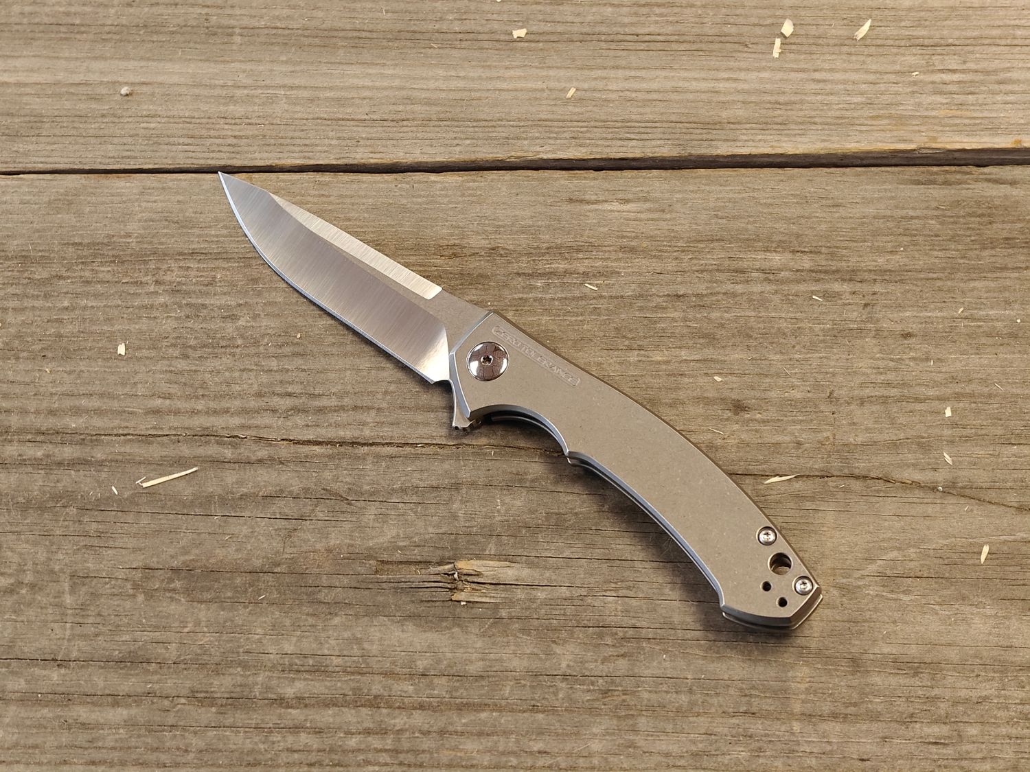 Zero Tolerance 0450 Sinkevich 3.25"  Flipper Knife / Titanium / Satin CPM-S35VN