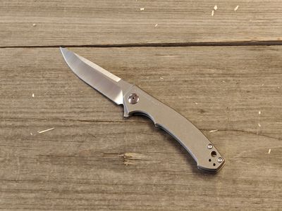 Zero Tolerance 0450 Sinkevich 3.25&quot;  Flipper Knife / Titanium / Satin CPM-S35VN