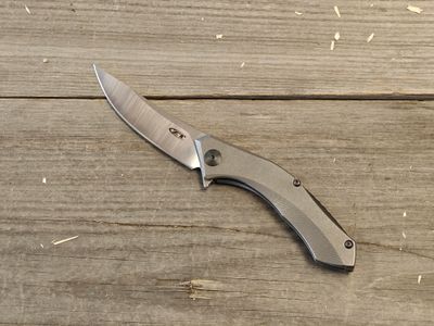 Zero Tolerance 0460 Sinkevich 3.25&quot; Flipper Knife / Titanium / Satin CPM-20CV (Pre-Owned)