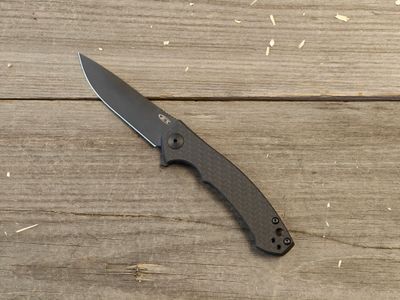 Zero Tolerance 0450 Sinkevich 3.25&quot; Flipper Knife / Titanium &amp; Carbon Fiber / Black CPM-S35VN