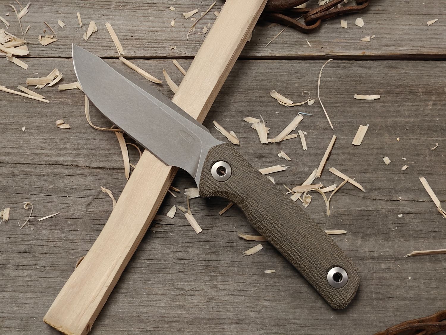 Zero Tolerance 0004 4.25&quot; Fixed Blade / OD Green Canvas Micarta / StoneWash Cru-Wear