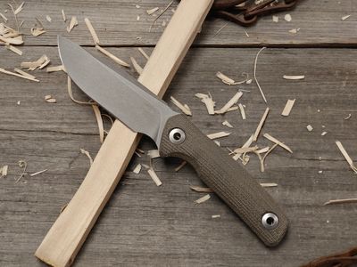 Zero Tolerance 0004 4.25&quot; Fixed Blade / OD Green Canvas Micarta / StoneWash Cru-Wear