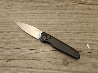 Kershaw Launch 18 2.79&quot; Button lock Auto / Black Aluminum / Stonewash CPM154