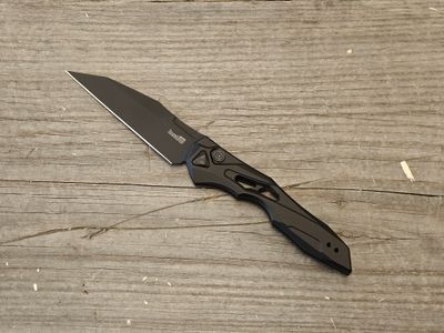 Kershaw Launch 13 3.5&quot; Buttonlock Auto / Black Anodized Aluminum / Black Cerakote CPM-154