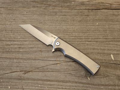 Chaves Ultramar Sangree Street 3.4&quot; Framelock Folder / Gray Titanium / Satin M390 (Pre-Owned)