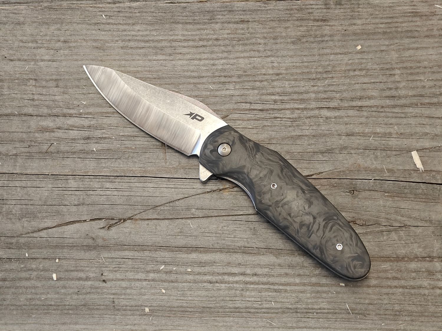 Patriot Bladewerx Jackson 3.5&quot; Folding Knife / Marbled Carbon Fiber / Satin S35VN