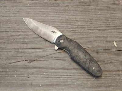 Patriot Bladewerx Jackson 3.5&quot; Folding Knife / Marbled Carbon Fiber / Satin S35VN
