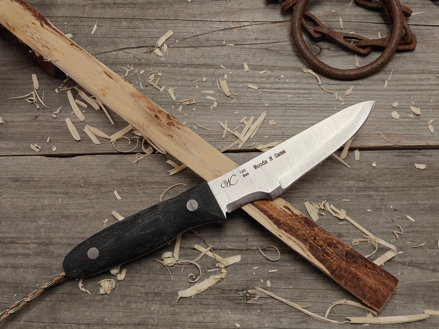 William Collins Woods N Game 5&quot; Fixed Blade / Black Micarta / Satin AEB-L