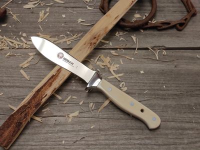 Boker Integral Skinner 4.5&quot; Fixed Blade / Smooth Bone / Satin 440C (Pre-Owned)