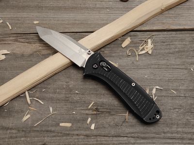 Benchmade Presidio 3.42" Axis Folder / Black Aluminum / Satin 154CM Tanto (Pre-Owned)