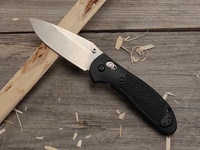 Benchmade Doug Ritter Griptilian 3.45&quot; AXIS Lock Knife  / Black Grivory / Stonewash S30V (Pre-Owned)