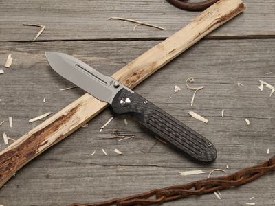 Terrain 365 Invictus ATB CF 3.5" Framelock Folder / Carbon Fiber &amp; Bead Blast Titanium / Bead Blast Terravantium (Pre-Owned)