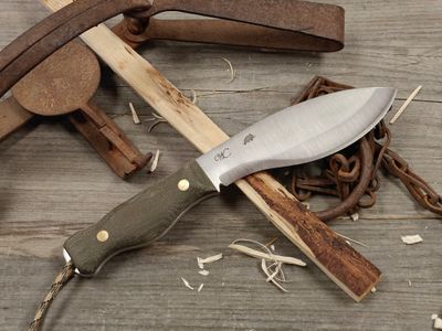 William Collins Alaskan Bush Tool Knife (AKBT) 6" Knife / Green Micarta / Satin AEB-L