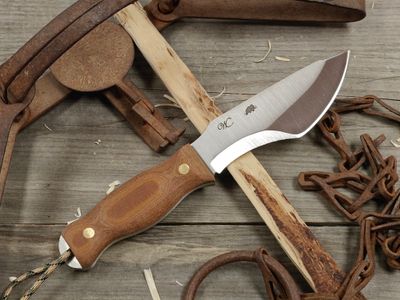 William Collins Alaska Survival Knife (AKSK) 6" Knife / Natural Micarta / Satin AEB-L