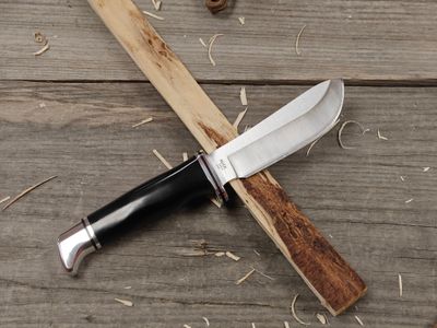 Buck 103 Skinner 4" Fixed Blade / Black Phenolic / Satin 420HC