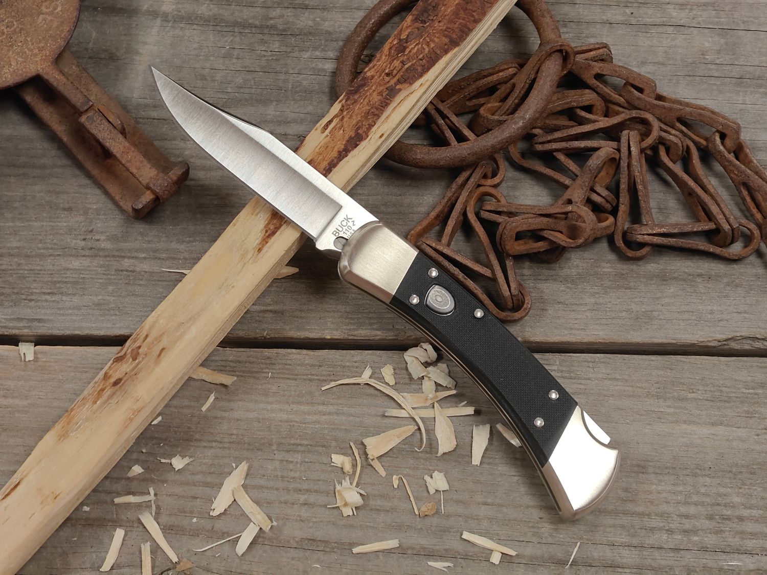 Buck Hunter Elite Auto 110 3.75" Automatic Lockback Knife / Black G10 / Satin CPM-MagnaCut