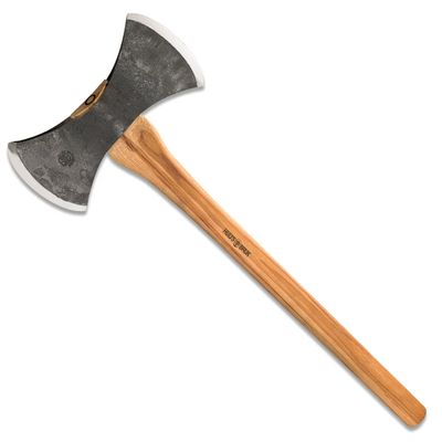 Hults Bruk Motala Competition Double Bit Axe / 30" Hickory Handle / 3.75 lb HB3 Carbon Steel