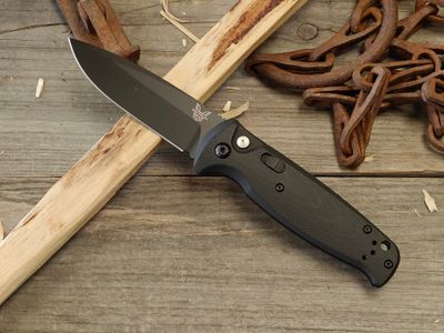 Benchmade CLA 3.4" Push Button Automatic Folding / Black G10 / Black 154CM
