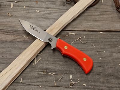 Knives of Alaska Trekker Elk Hunter 3.25" Fixed Blade / Orange SureGrip™  / Bead Blast D2