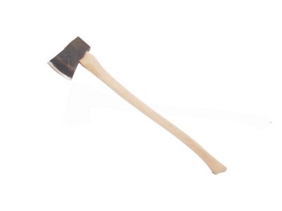 Council Tool Jersey Pattern Classic Axe W/ Phantom Bevels / 32" Curved Hickory Handle / 3.5lb 1060 Carbon Steel