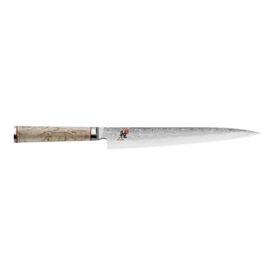 Miyabi Birchwood 9" Slicing knife / Birch Burl / 101-layer SG2 Damascus