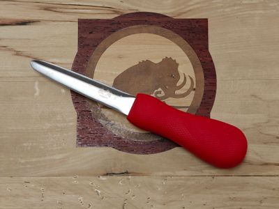 Victorinox Oyster Knife with Red Super Grip / 4" Galveston Style Blade