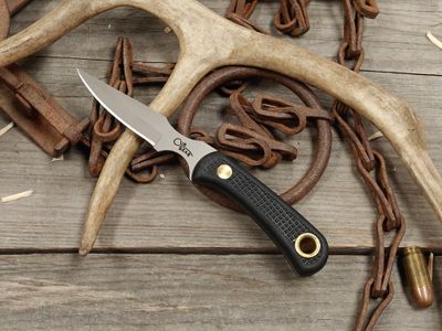 Knives of Alaska Cub Bear 2.75" Fixed Blade / Black SureGrip™ / Bead Blast D2