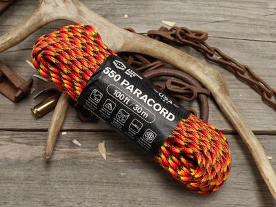 Atwood 550 Paracord / 100 feet / Fireball