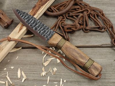 Condor Cavelore 4.25" Fixed Blade / Hickory /  Forged Finished 1095