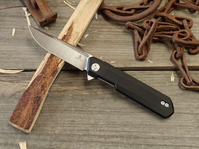 Bestech Dundee 3.5" Linerlock / Black G10 / Satin D2