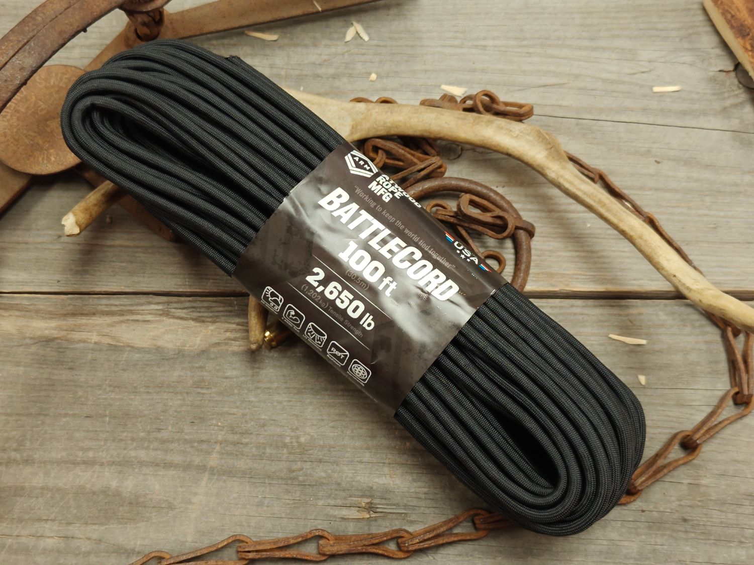 Atwood Battlecord / 100 feet / Black