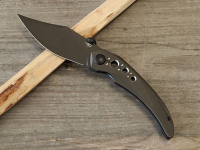 Bestech Knives Razon 3.87" Frame Lock / Black Titanium / Black Magnacut