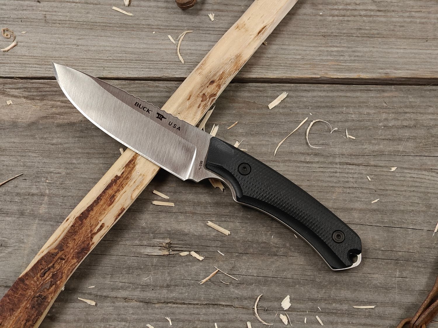 Buck Knives Alpha Guide Elite 4.38" Fixed Blade / Black G10 / Satin Magnacut