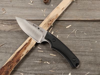 Buck Knives Alpha Hunter Elite 3.75" Fixed Blade / Black G10 / Satin Magnacut