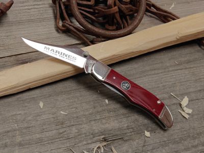 Case Kickstart USMC 2.88" Assisted Folder / Red G10 / Polish Tru-Sharp