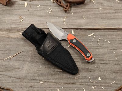 Buck 662 Alpha Scout Select 3" Fixed Blade / Black &amp; Orange Polymer / Stonewash 420HC